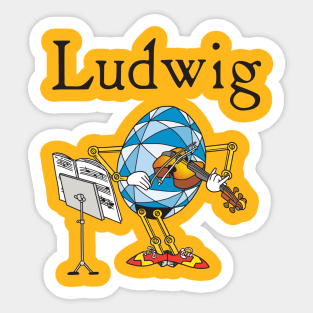 Ludwig Cartoon Sticker